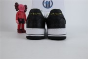LV x Nike Air Force 1 by Virgil Abloh blcak and white