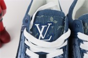 Louis Vuitton Trainer Sneaker Denim Monogram