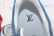 Louis Vuitton Trainer Sneaker Denim Monogram