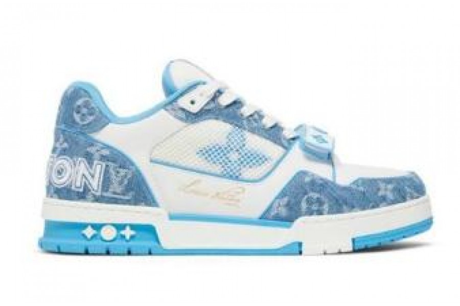 Trainer Low 'light Blue Monogram Denim'