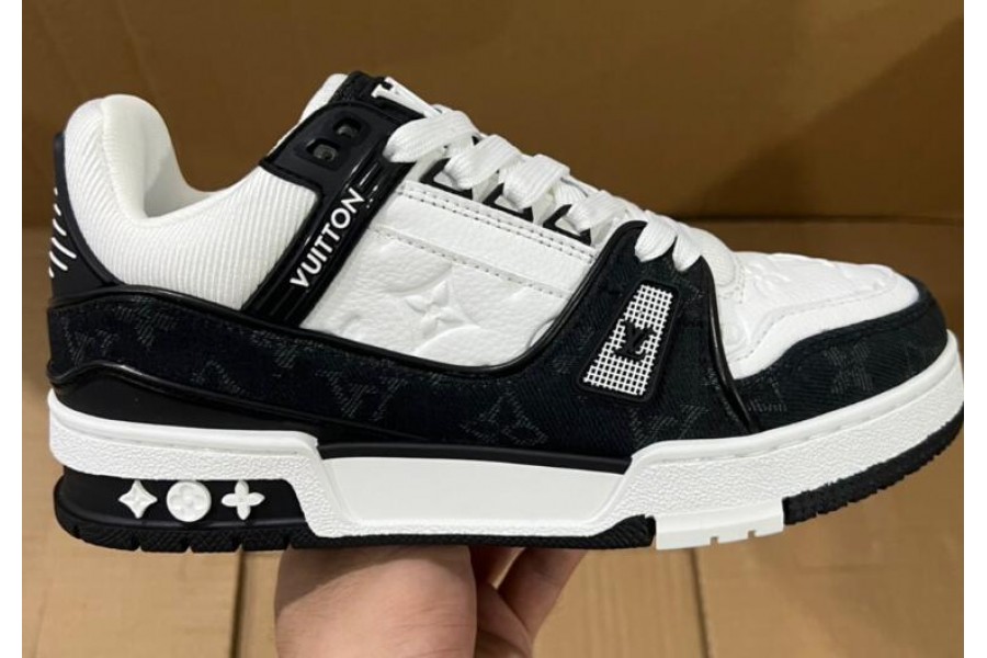 Louis Vuitton LV Trainer White Black White
