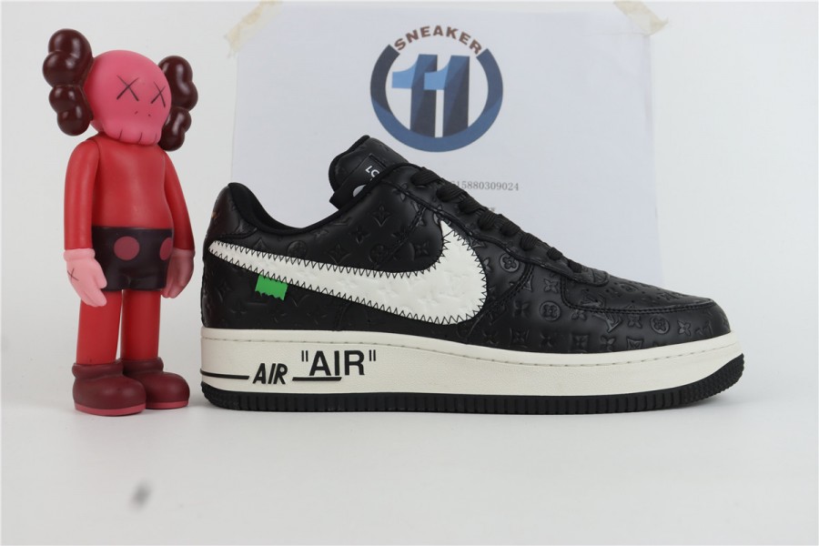 LV x Nike Air Force 1 by Virgil Abloh black