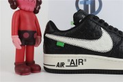 LV x Nike Air Force 1 by Virgil Abloh black