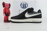 LV x Nike Air Force 1 by Virgil Abloh black