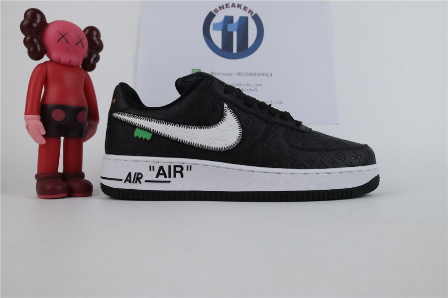 LV x Nike Air Force 1 by Virgil Abloh black