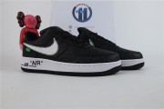 LV x Nike Air Force 1 by Virgil Abloh black