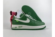LV x Nike Air Force 1 by Virgil Abloh green