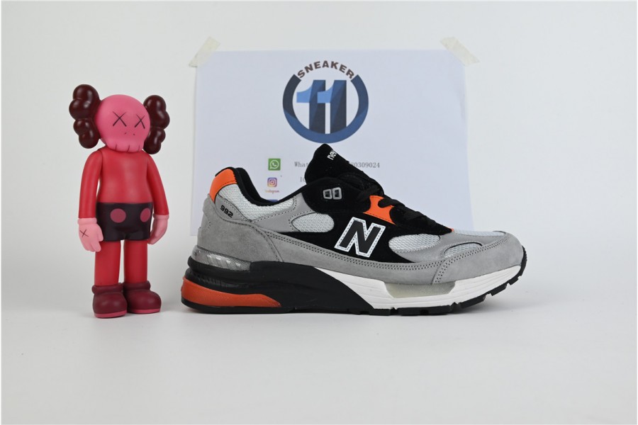 New Balance 992 Black Grey Suede