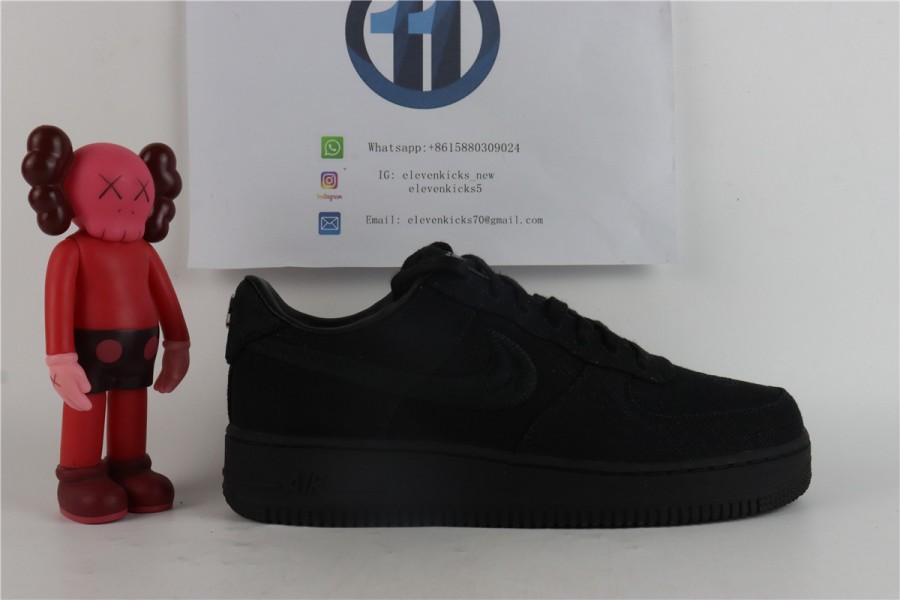 Stussy x Air Force 1 Low 'Triple Black'
