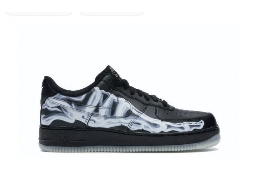 Nike Air Force 1 Low Black Skeleton Hallowee