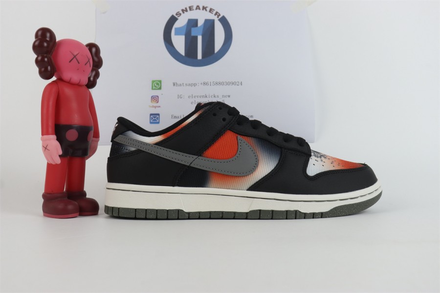 Nike Dunk Low Retro PRM Graffiti Black Red
