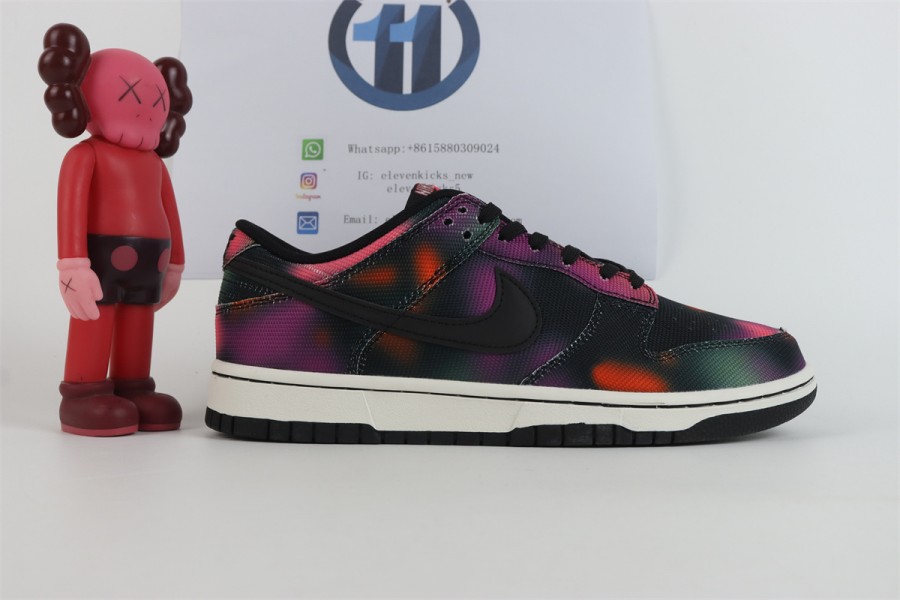 Nike Dunk Low Retro PRM Graffiti Pink Black