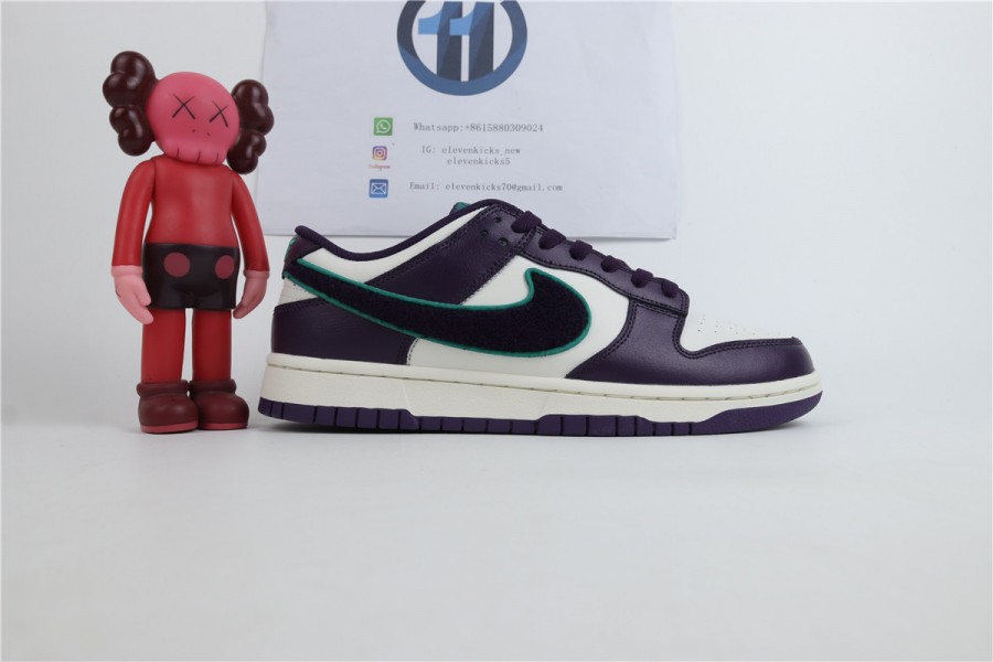 Nike Dunk Low Chenille Swoosh Grand Purple