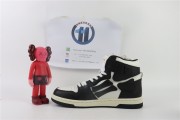 AMIRI Skel-Top Colour-Block Leather High-Top Sneakers