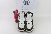 AMIRI Skel-Top Colour-Block Leather High-Top Sneakers