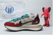 Nike X Sacai VaporWaffle  Red Neptune Green