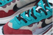 Nike X Sacai VaporWaffle  Red Neptune Green