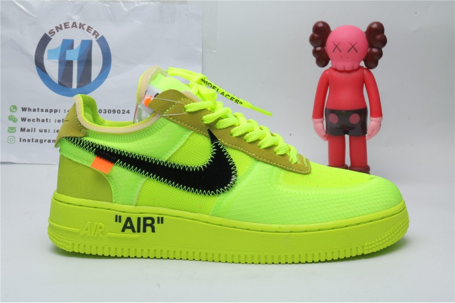 Nike Air Force 1 Low Fluorescent Green OFF WHITE