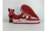 LV x Nike Air Force 1 red