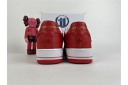 LV x Nike Air Force 1 red