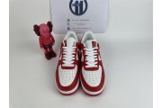 LV x Nike Air Force 1 red