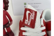 LV x Nike Air Force 1 red