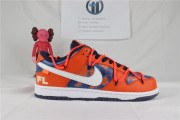 off white x futura x sb dunk low orange