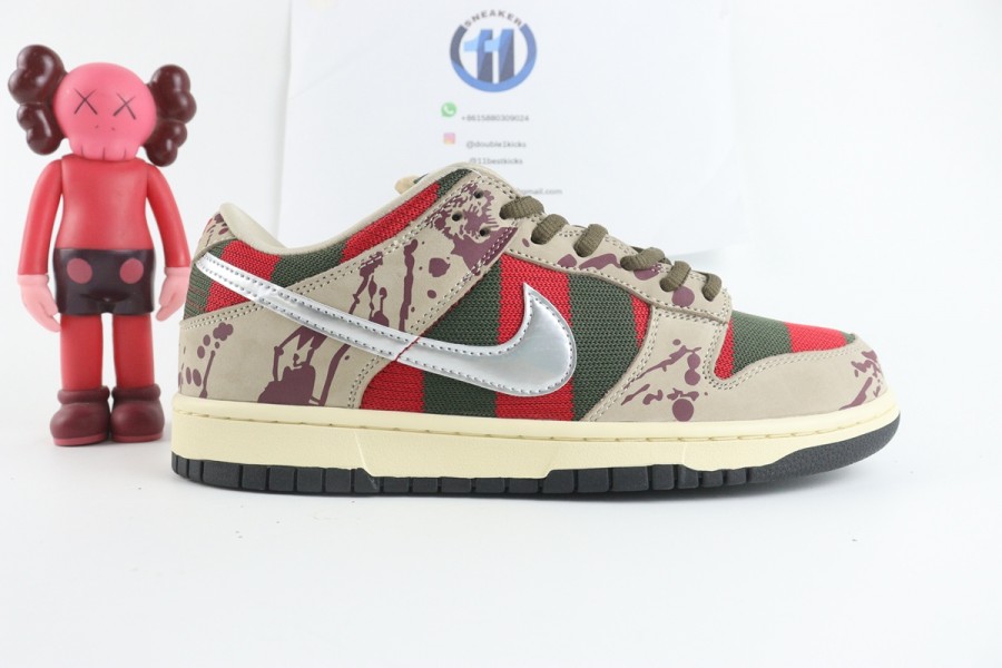 SB Dunk Low x Freddy Krueger