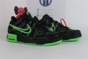 Off-White x Nike Rubber Dunk Green Strike Black