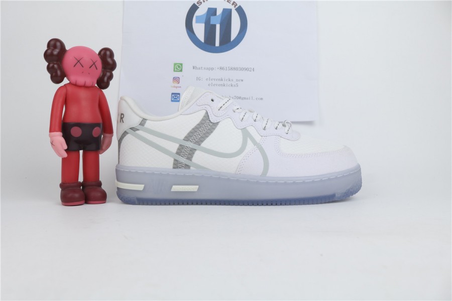 Nike Air Force 1 React White Light Bone