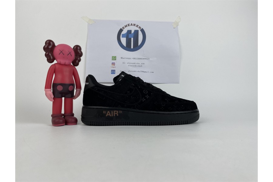 Louis Vuitton x Nike Air Force 1 Black
