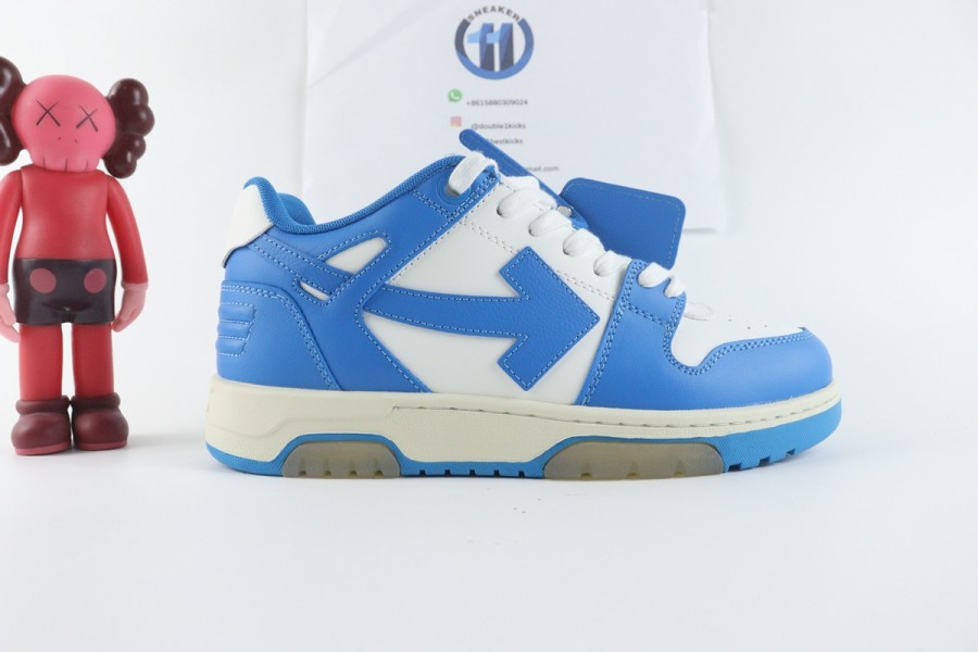 OFF-WHITE Out Of Office OOO Low Tops White Blue (FW22)