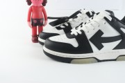 OFF-WHITE Out Of Office OOO Low Tops White Black White